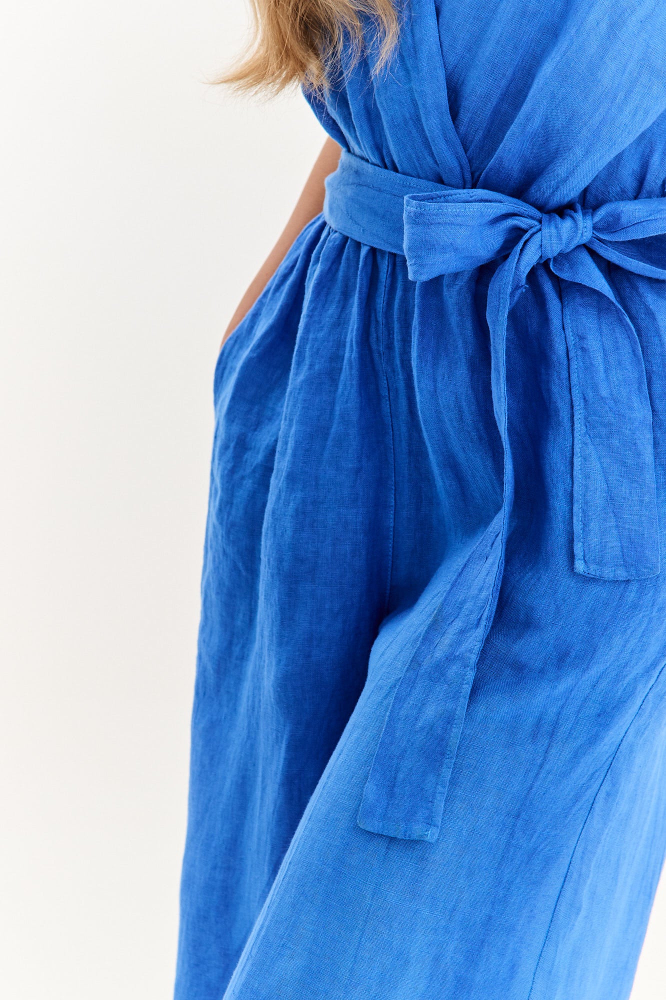 Kombinezon lniany Blue Margarita - Image 8