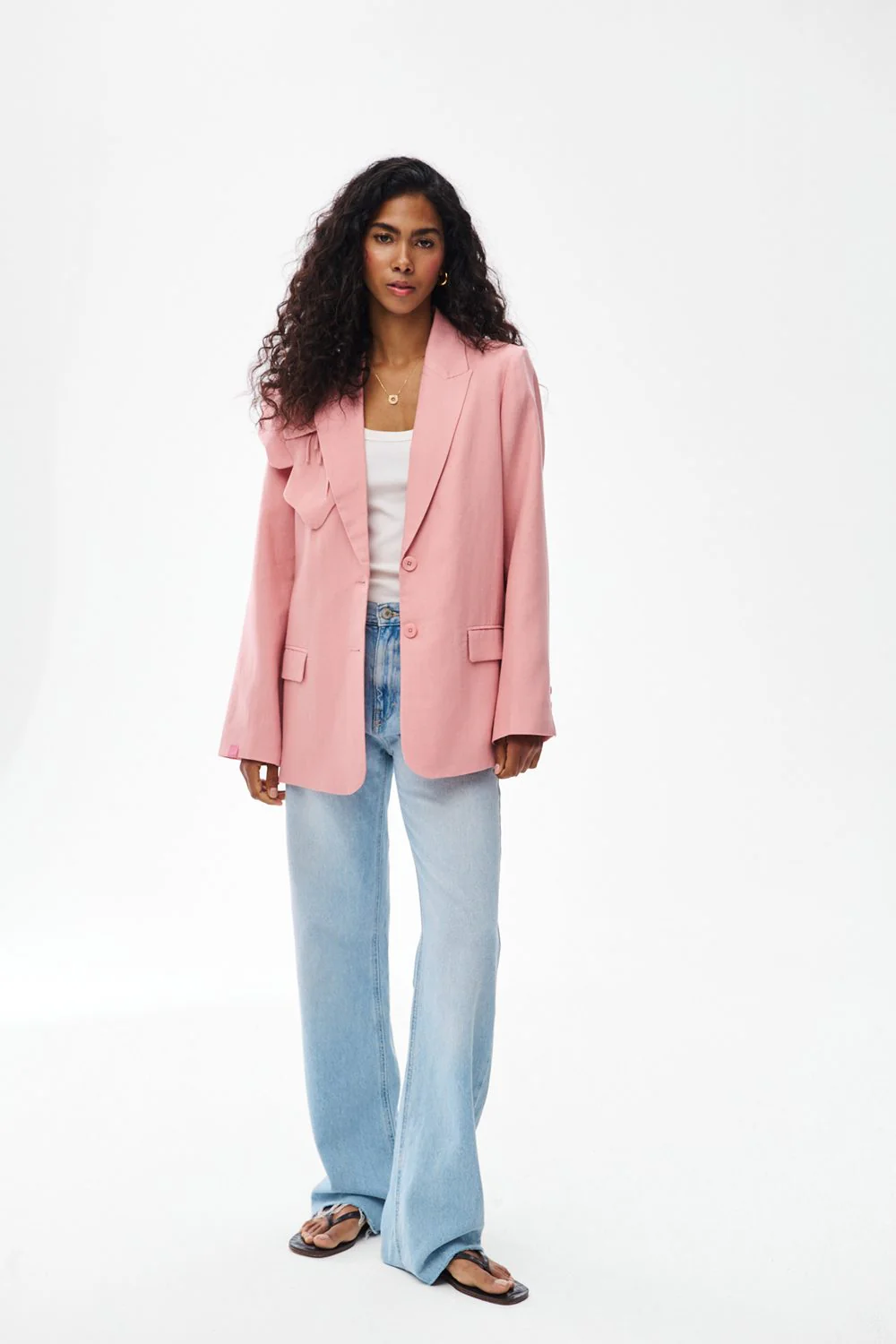 Marynarka z lnem Summer Crush - Image 3