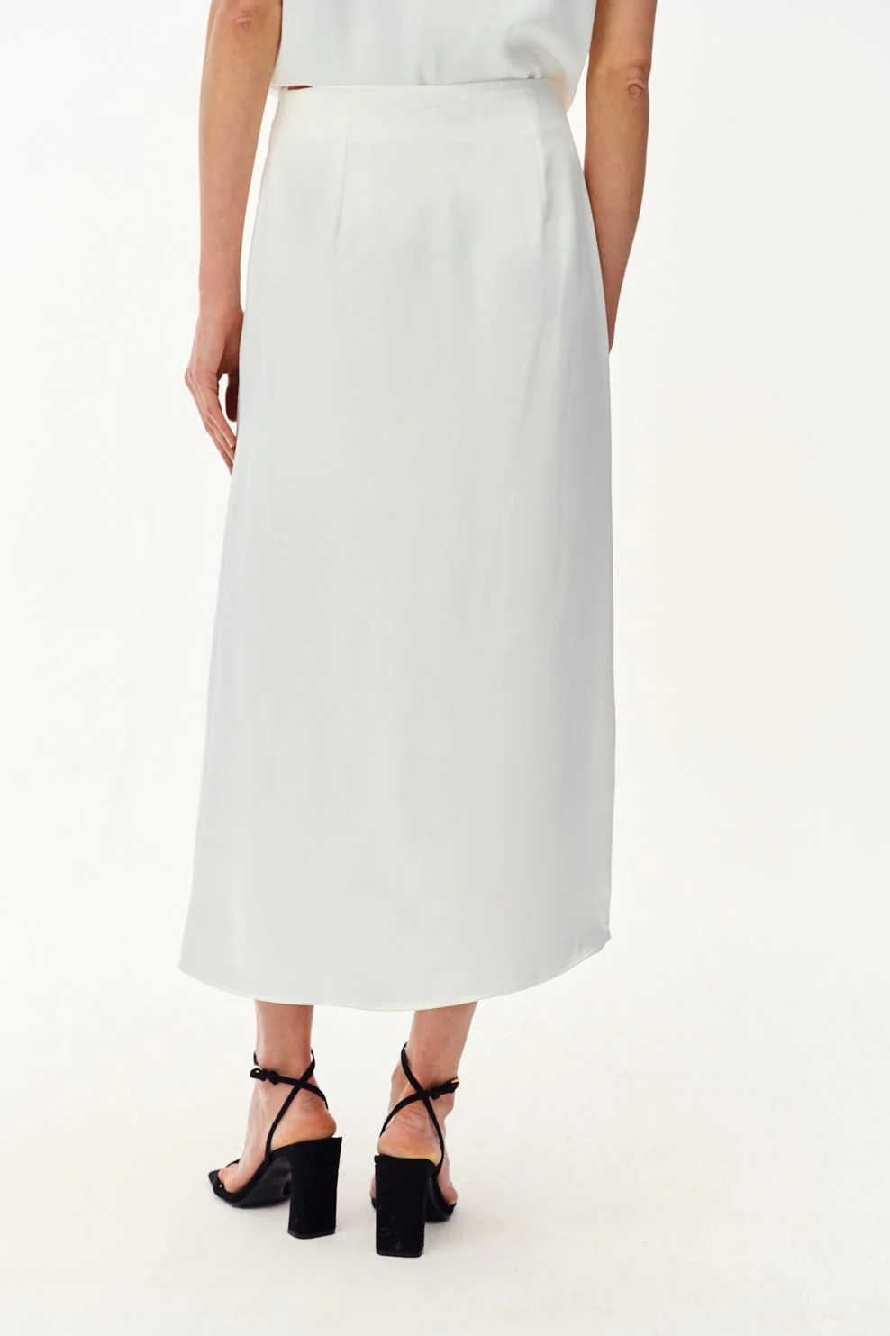 Spódnica midi z koronką Mystic Blush - Image 3