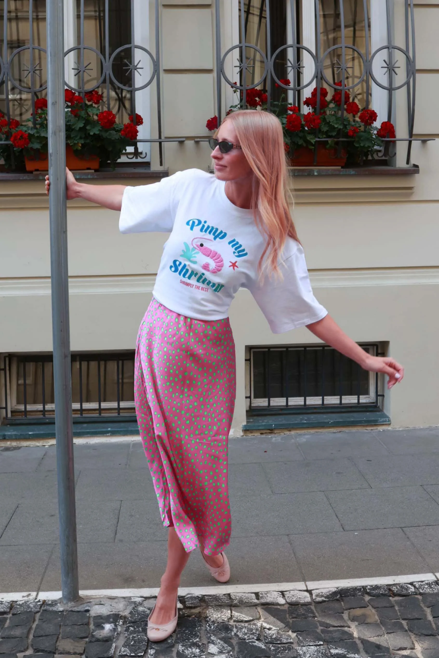 Spódnica midi Thunder Pink - Image 11