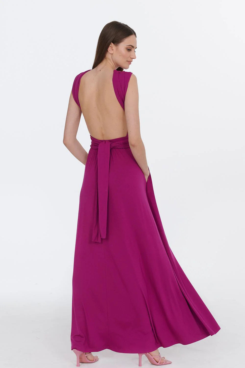 Sukienka infinity maxi Magenta Love - Image 12