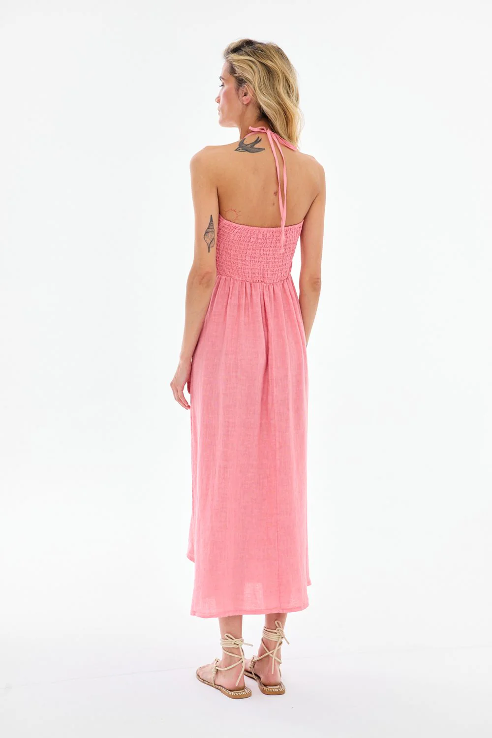 Sukienka lniana Warm Blush - Image 6