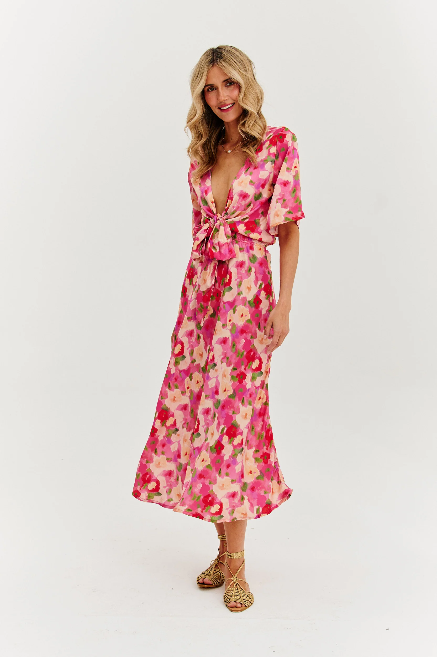 Sukienka midi dwustronna Fleurette - Image 16