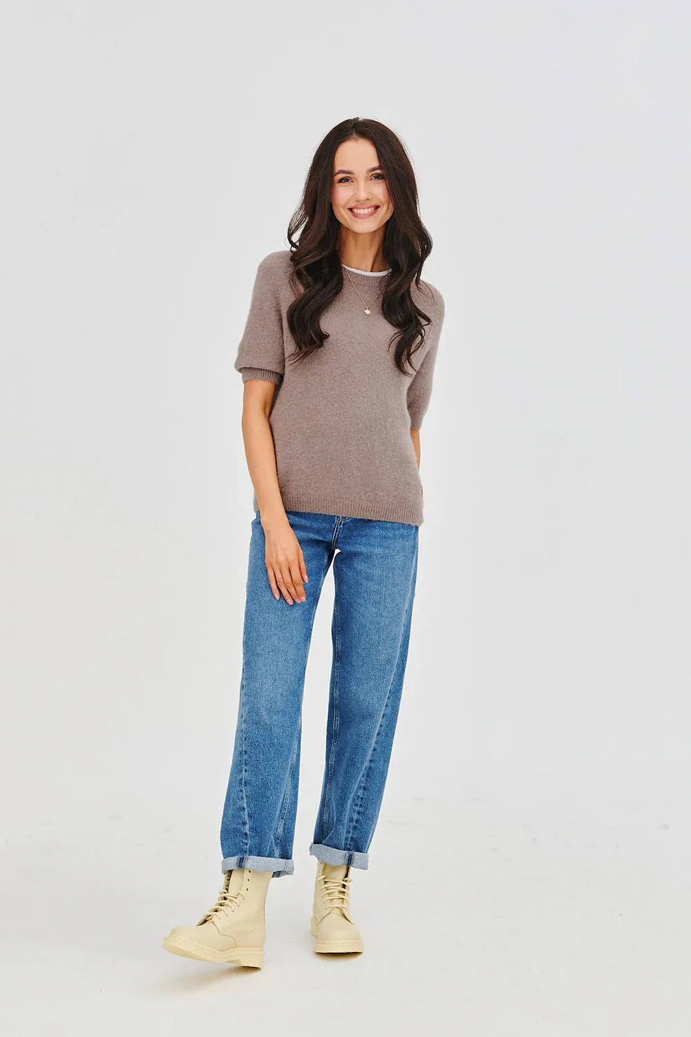 Sweter z krótkim rękawem Soft Cappuccino - Image 22