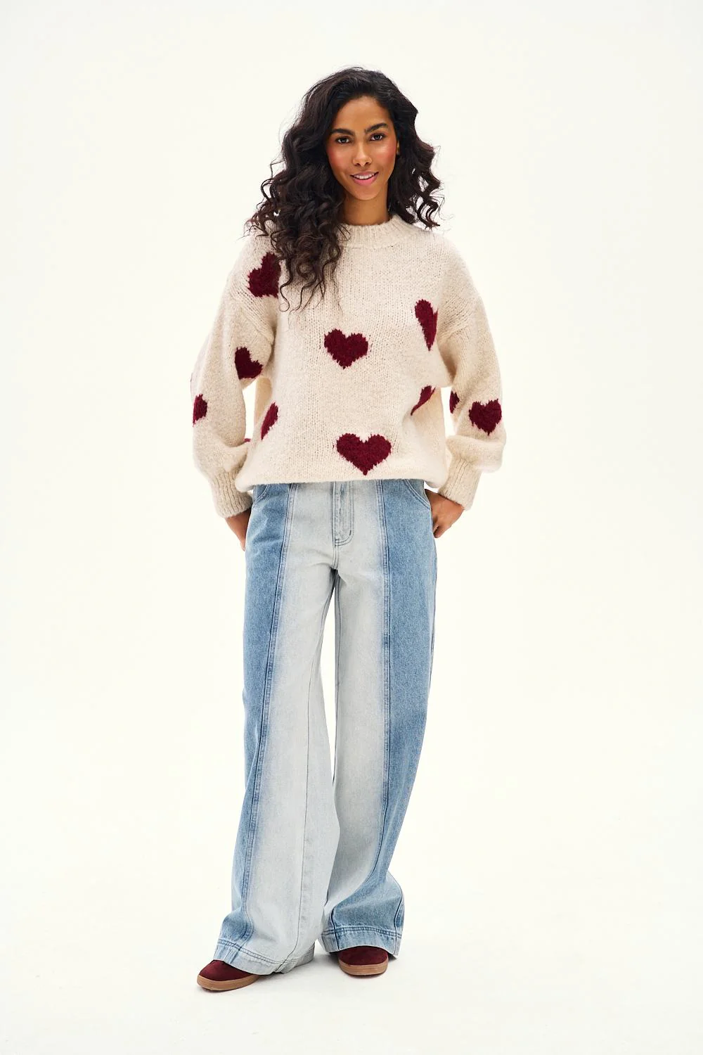 Szerokie spodnie jeansowe Secret Shine - Image 12