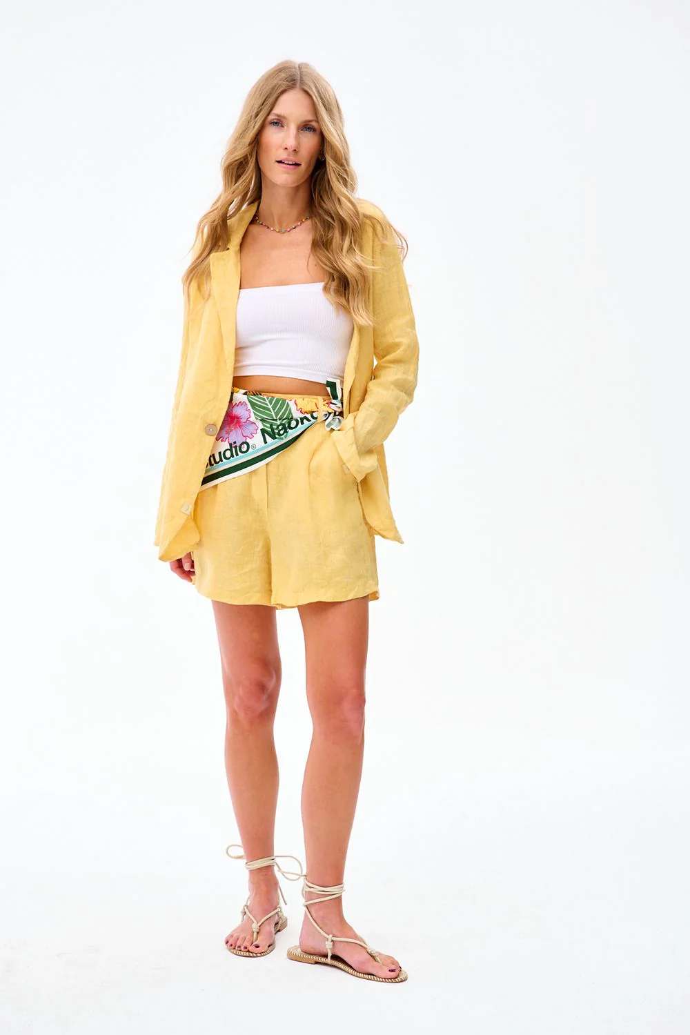 Szorty lniane Summer Chaser - Image 4
